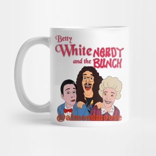 "Betty white and the nerdy bunch" red Mug